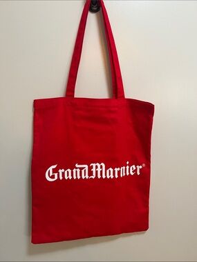 Red Grand Marnier Logo Tote Bag 14”x17”